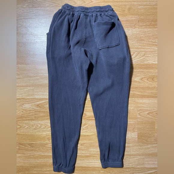 YOUNGLA-waffle knit cuffed joggers - Picture 3 of 4